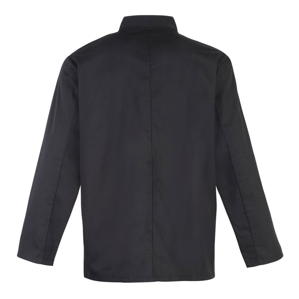 Premier Studded Front Long Sleeve Chefs Jacket / Chefswear (Pack of 2)