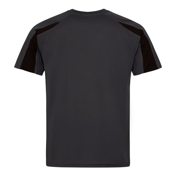 Just Cool Mens Contrast Cool Sports Plain T-Shirt