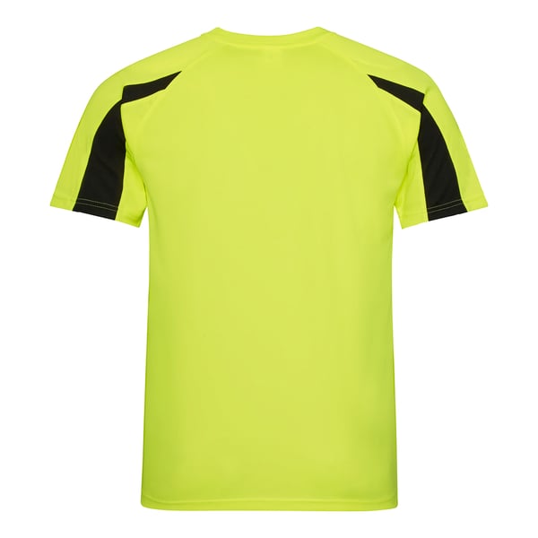 Just Cool Mens Contrast Cool Sports Plain T-Shirt