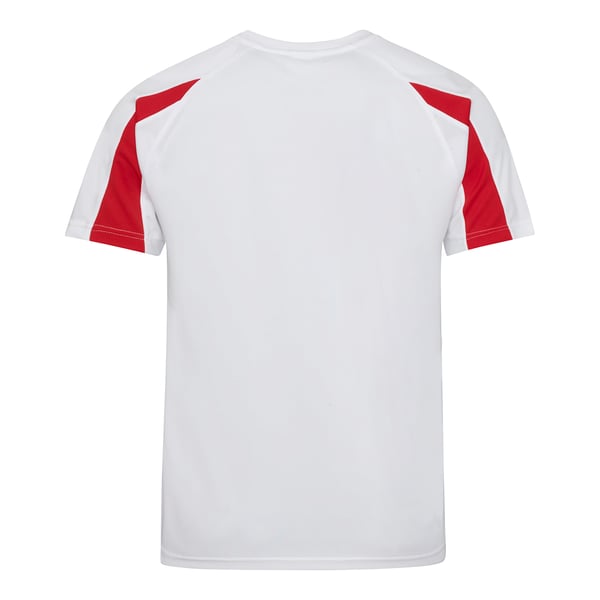 Just Cool Mens Contrast Cool Sports Plain T-Shirt