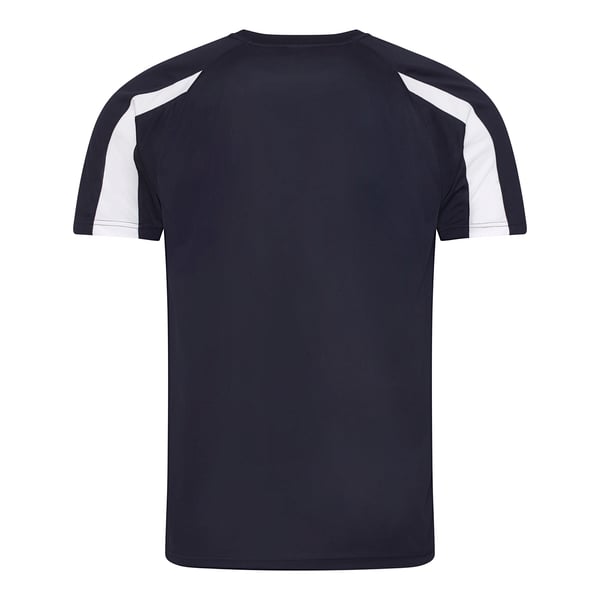Just Cool Mens Contrast Cool Sports Plain T-Shirt