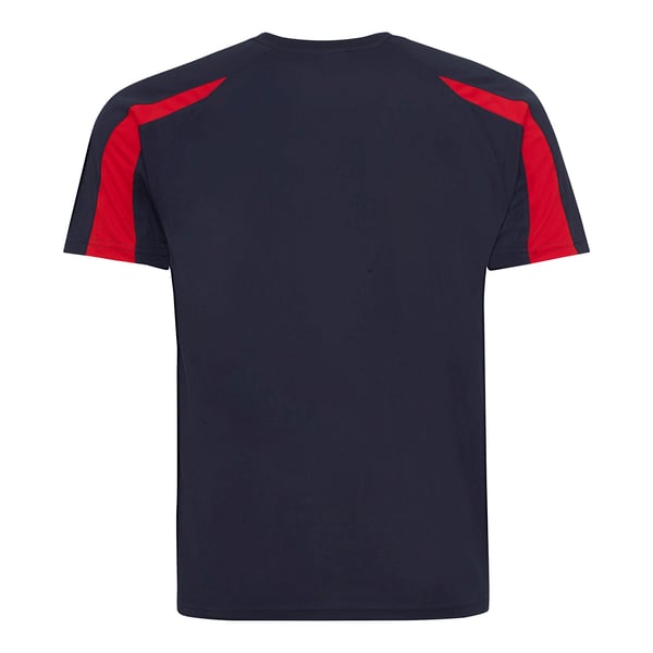 Just Cool Mens Contrast Cool Sports Plain T-Shirt
