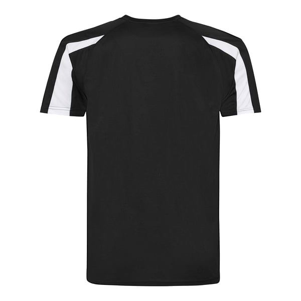 Just Cool Mens Contrast Cool Sports Plain T-Shirt