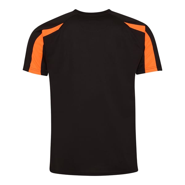 Just Cool Mens Contrast Cool Sports Plain T-Shirt