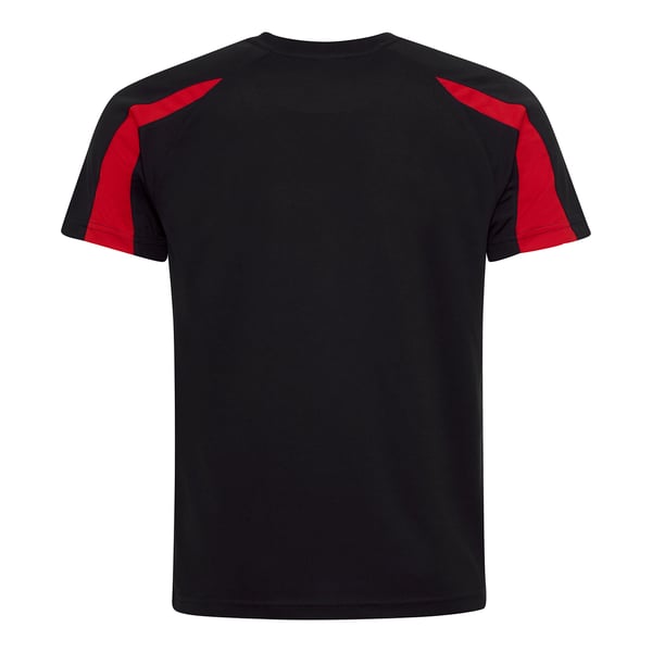 Just Cool Mens Contrast Cool Sports Plain T-Shirt