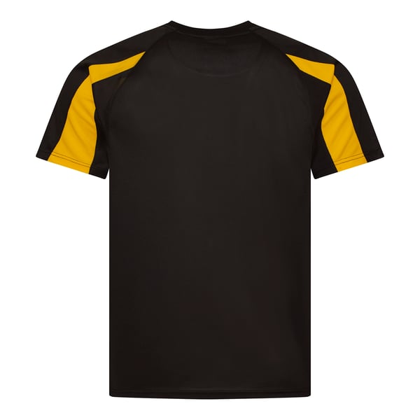 Just Cool Mens Contrast Cool Sports Plain T-Shirt