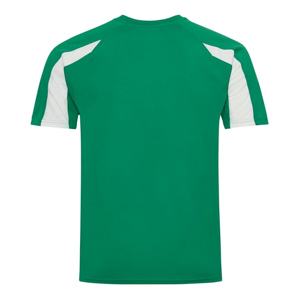 Just Cool Mens Contrast Cool Sports Plain T-Shirt