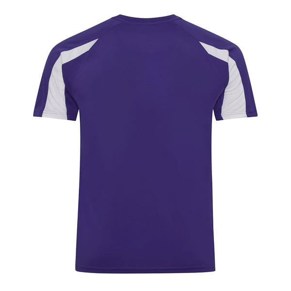 Just Cool Mens Contrast Cool Sports Plain T-Shirt