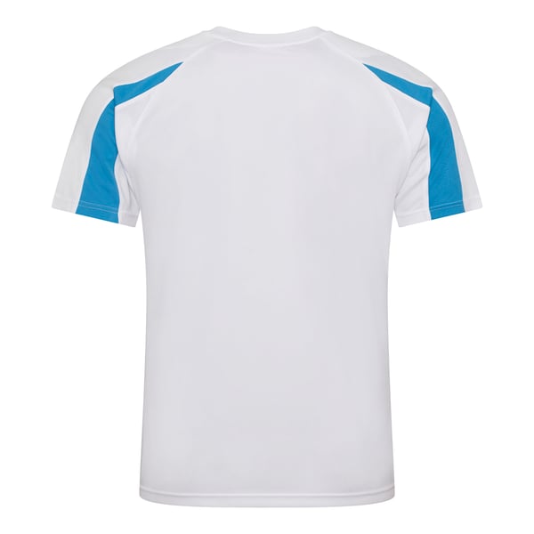 Just Cool Mens Contrast Cool Sports Plain T-Shirt