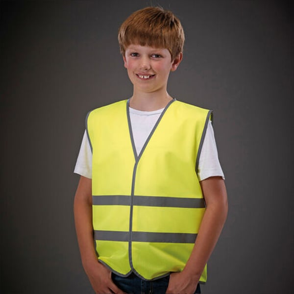 Yoko Hi-Vis Childrens/Kids Reflective Border Waistcoat (Pack of 2)