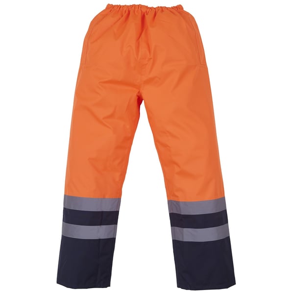 Yoko Mens Hi Vis Waterproof Overtrousers (Pack of 2)
