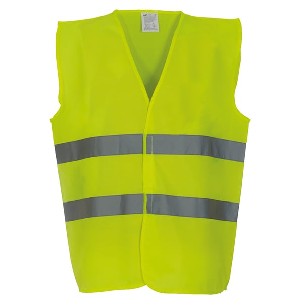 Yoko Herre Hi Vis 2 bands vest/vestjakke (pakke med 2)