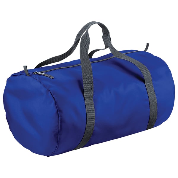 BagBase Packaway Barrel Bag / Duffle Water Resistant Travel Bag (32 Litres) (Pack of 2)