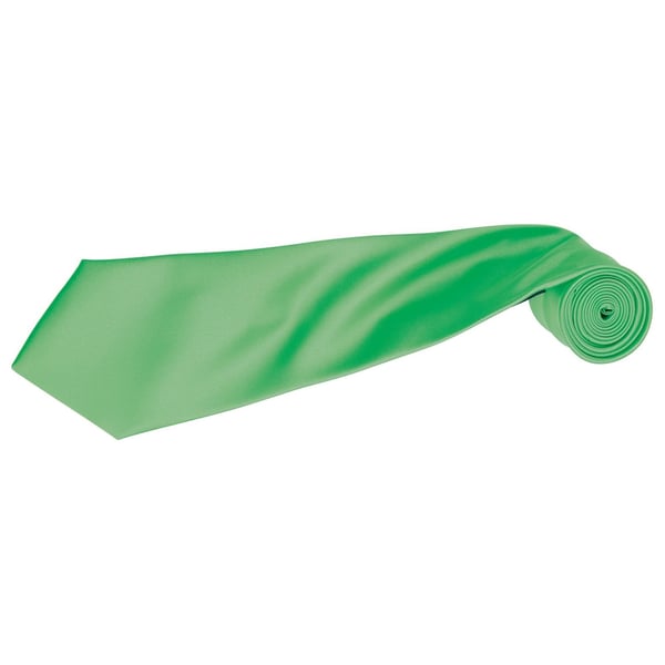 Premier Mens Plain Satin Tie (Narrow Blade) (Pack of 2)