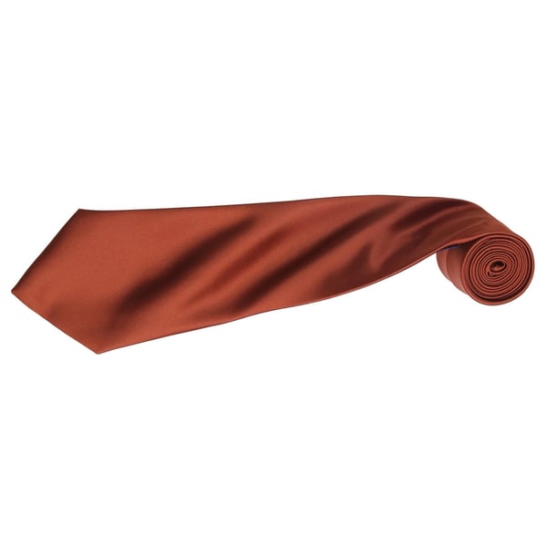 Premier Mens Plain Satin Tie (Narrow Blade) (Pack of 2)