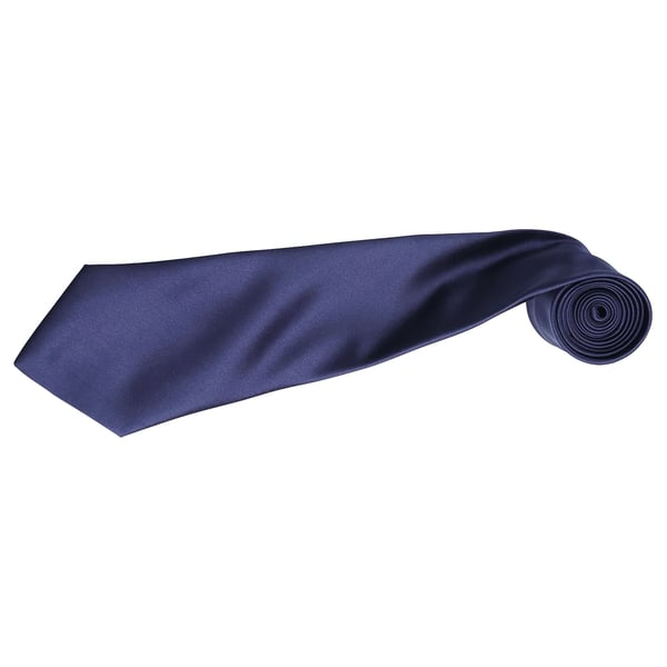 Premier Mens Plain Satin Tie (Narrow Blade) (Pack of 2)