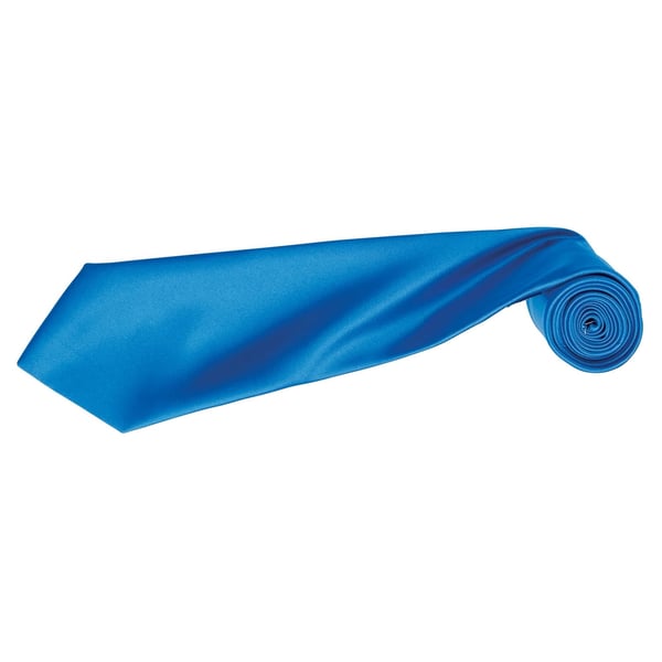 Premier Mens Plain Satin Tie (Narrow Blade) (Pack of 2)