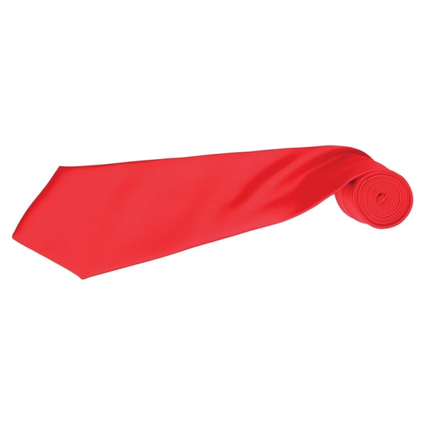 Premier Mens Plain Satin Tie (Narrow Blade) (Pack of 2)
