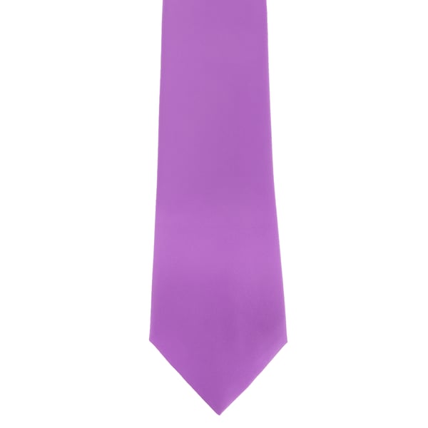 Premier Mens Plain Satin Tie (Narrow Blade) (Pack of 2)