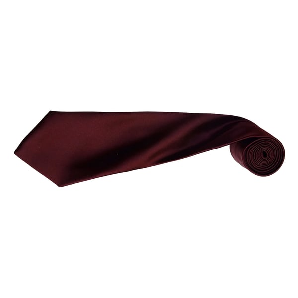 Premier Mens Plain Satin Tie (Narrow Blade) (Pack of 2)