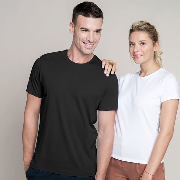 Kariban Mens Slim Fit Short Sleeve Crew Neck T-Shirt