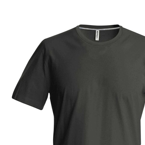 Kariban Mens Slim Fit Short Sleeve Crew Neck T-Shirt