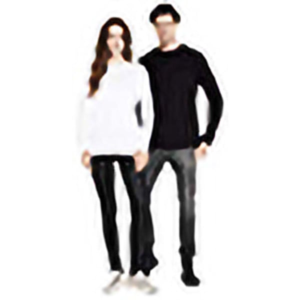 Kariban Mens Slim Fit Long Sleeve Crew Neck T-Shirt