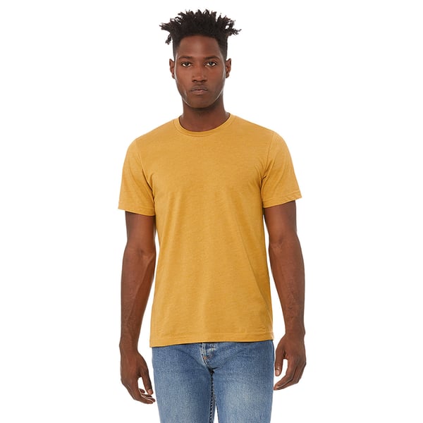 Bella + Canvas Adults Unisex Heather Cvc Short Sleeve T-Shirt