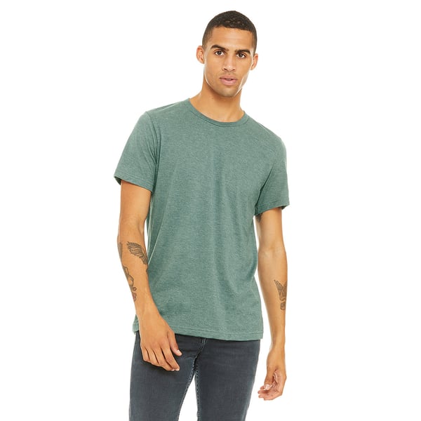 Bella + Canvas Adults Unisex Heather Cvc Short Sleeve T-Shirt