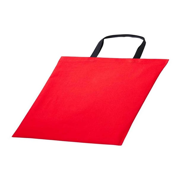 Nutshell Varsity Cotton Shopper Short Handle Tote