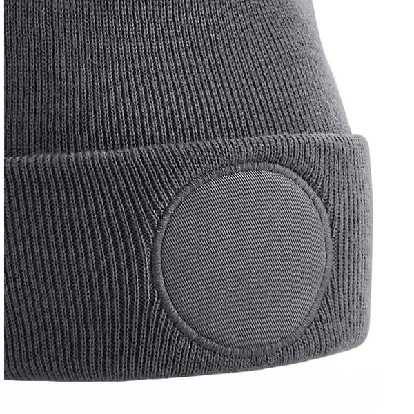 Beechfield Unisex rund patch med manchet på hue
