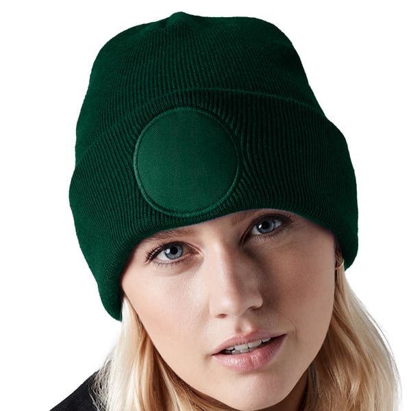 Beechfield Unisex rund patch med manchet på hue