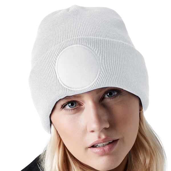 Beechfield Unisex rund patch med manchet på hue