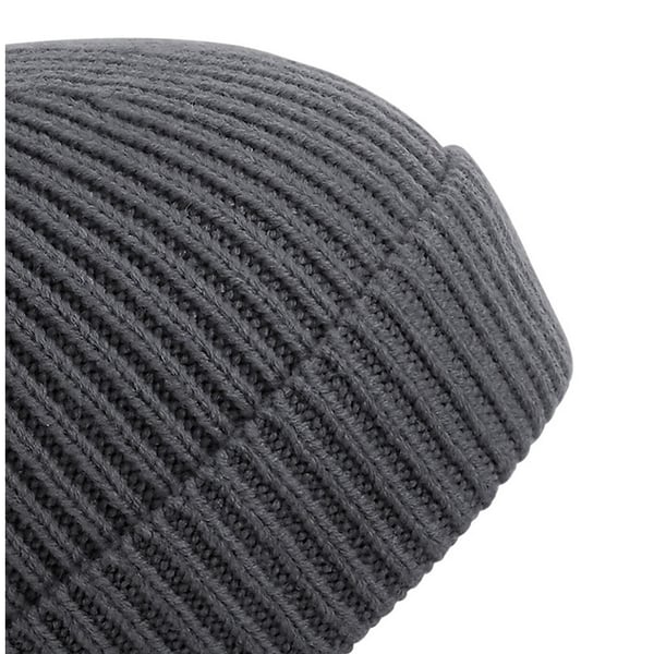 Beechfield Unisex stickad mössa med ribb