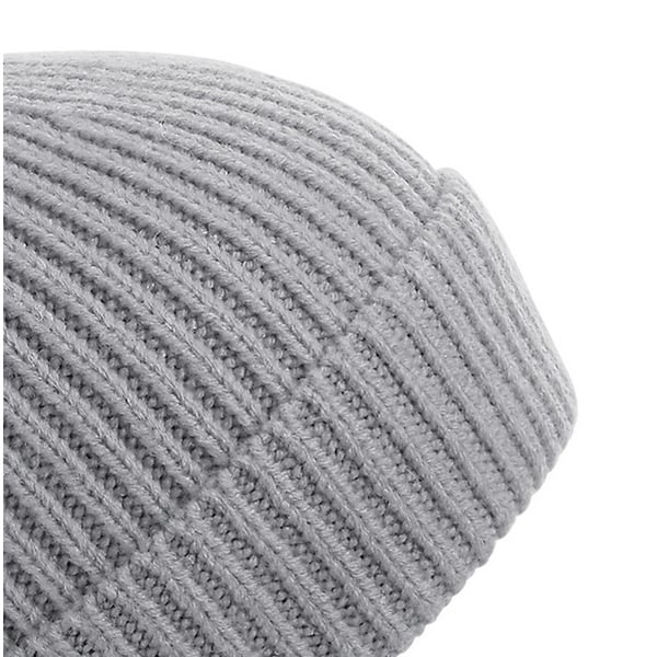 Beechfield Unisex stickad mössa med ribb