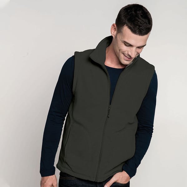 Kariban Mens Luca Fleece Gilet Jacket