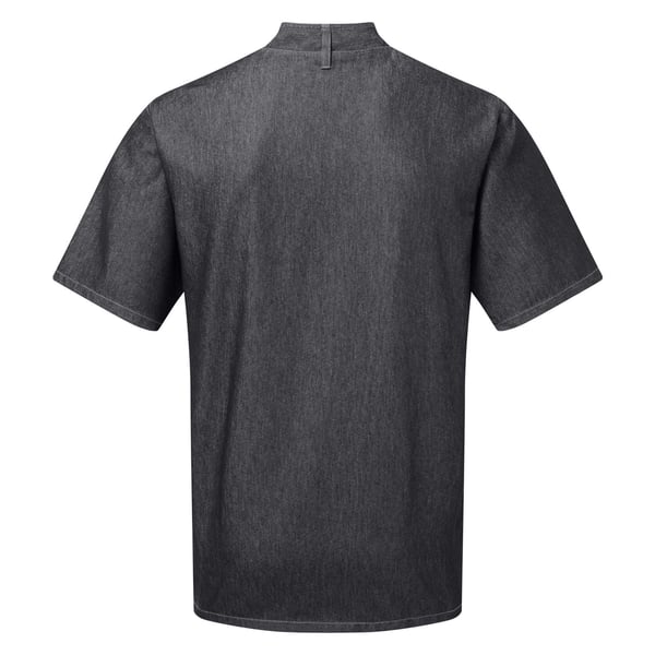 Premier Unisex Adults Chefs Zip-Close Short Sleeve Jacket