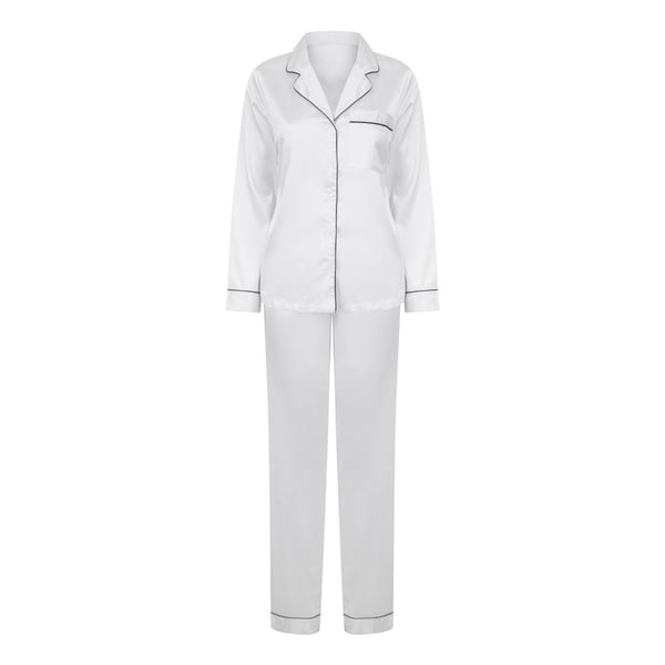 Towel City Womens/Ladies Satin Long Pyjamas