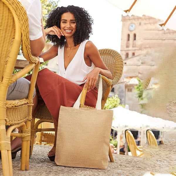 Westford Mill Unlaminated Jute Tote