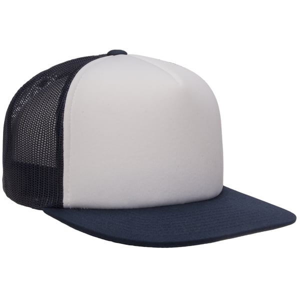 Flexfit By Yupoong Foam Trucker Cap With White Front
