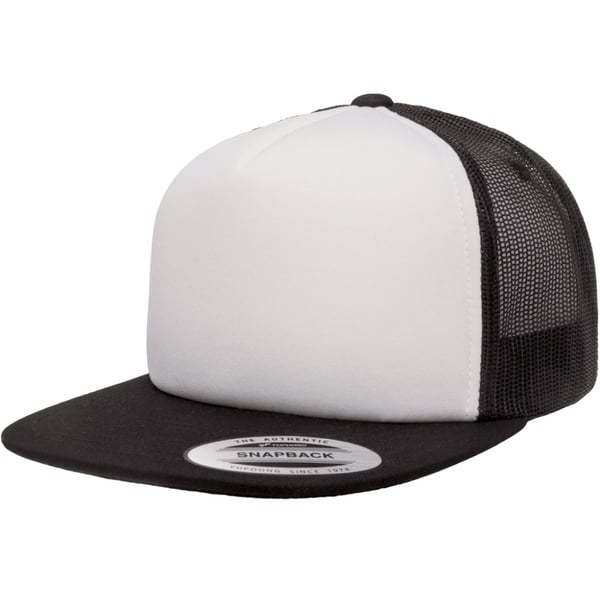 Flexfit By Yupoong Foam Trucker Cap With White Front