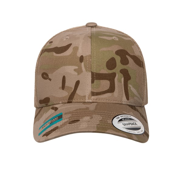 Flexfit by Yupoong Multicam Retro Trucker Cap