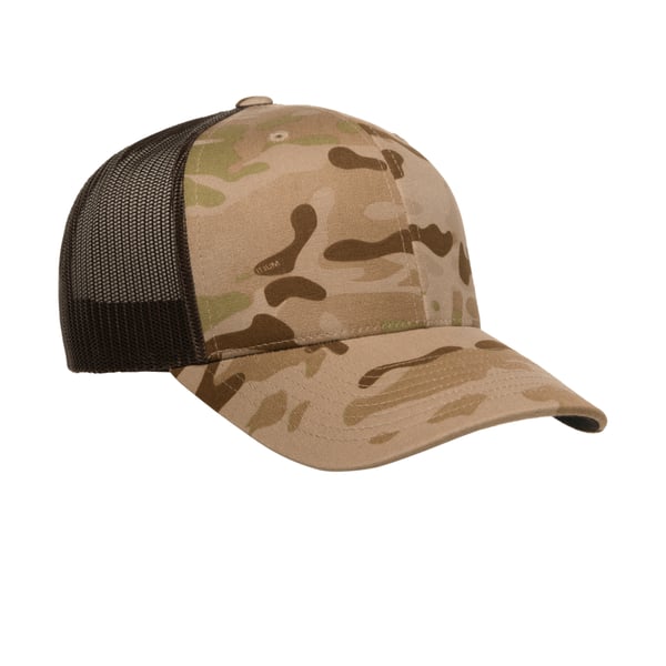 Flexfit by Yupoong Multicam Retro Trucker Cap