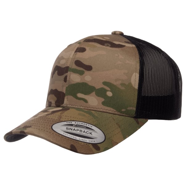 Flexfit by Yupoong Multicam Retro Trucker Cap
