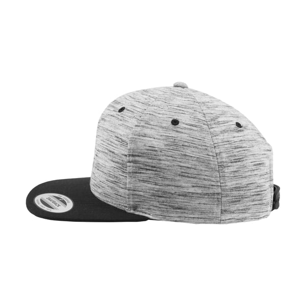 Flexfit By Yupoong Unisex Stripes Melange Crown Snapback Cap