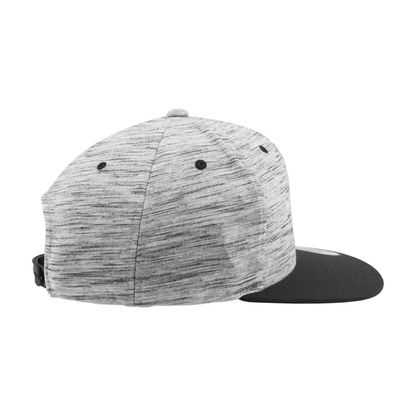 Flexfit By Yupoong Unisex Stripes Melange Crown Snapback Cap