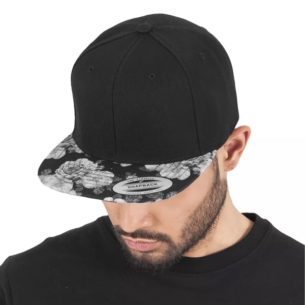 Flexfit by Yupoong Unisex Roses Print Snapback Cap