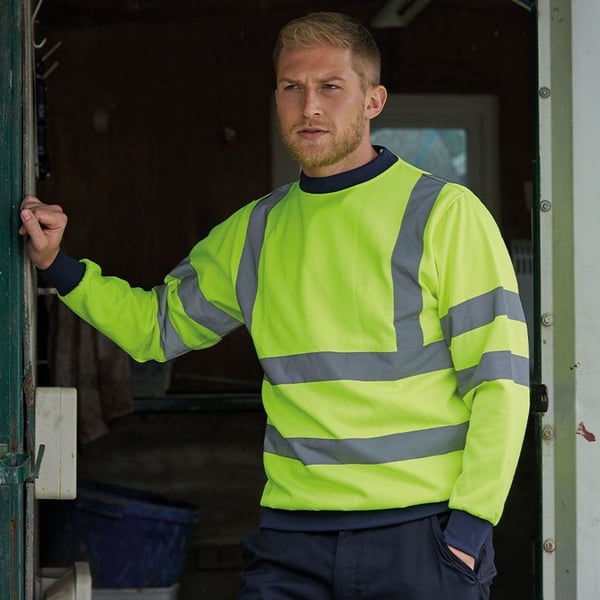 PRO RTX Mens High Visibility Sweatshirt