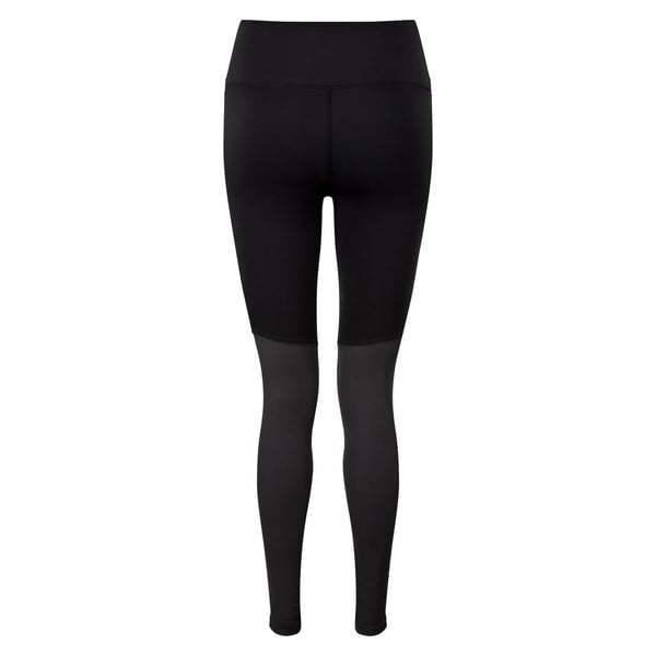 TriDri Womens/Ladies Rib Knit Contrast Bottom Yoga Leggings