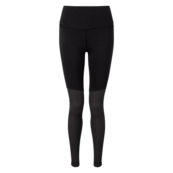 TriDri Womens/Ladies Rib Knit Contrast Bottom Yoga Leggings